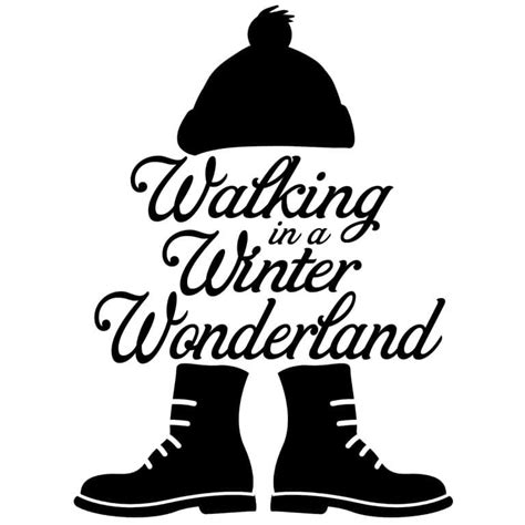 Download Walking in a Winter Wonderland SVG Cut Files Silhouette
